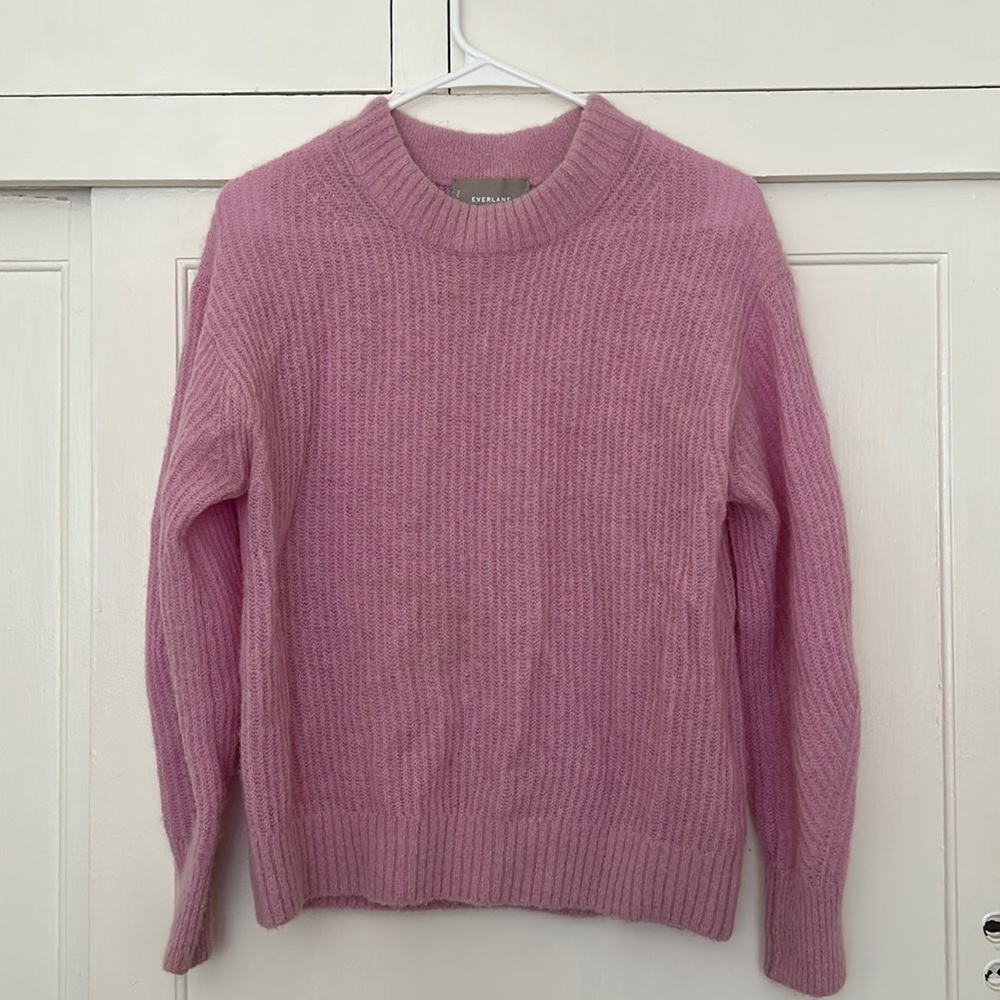Everlane, The Alpaca Crew, XS, Pink